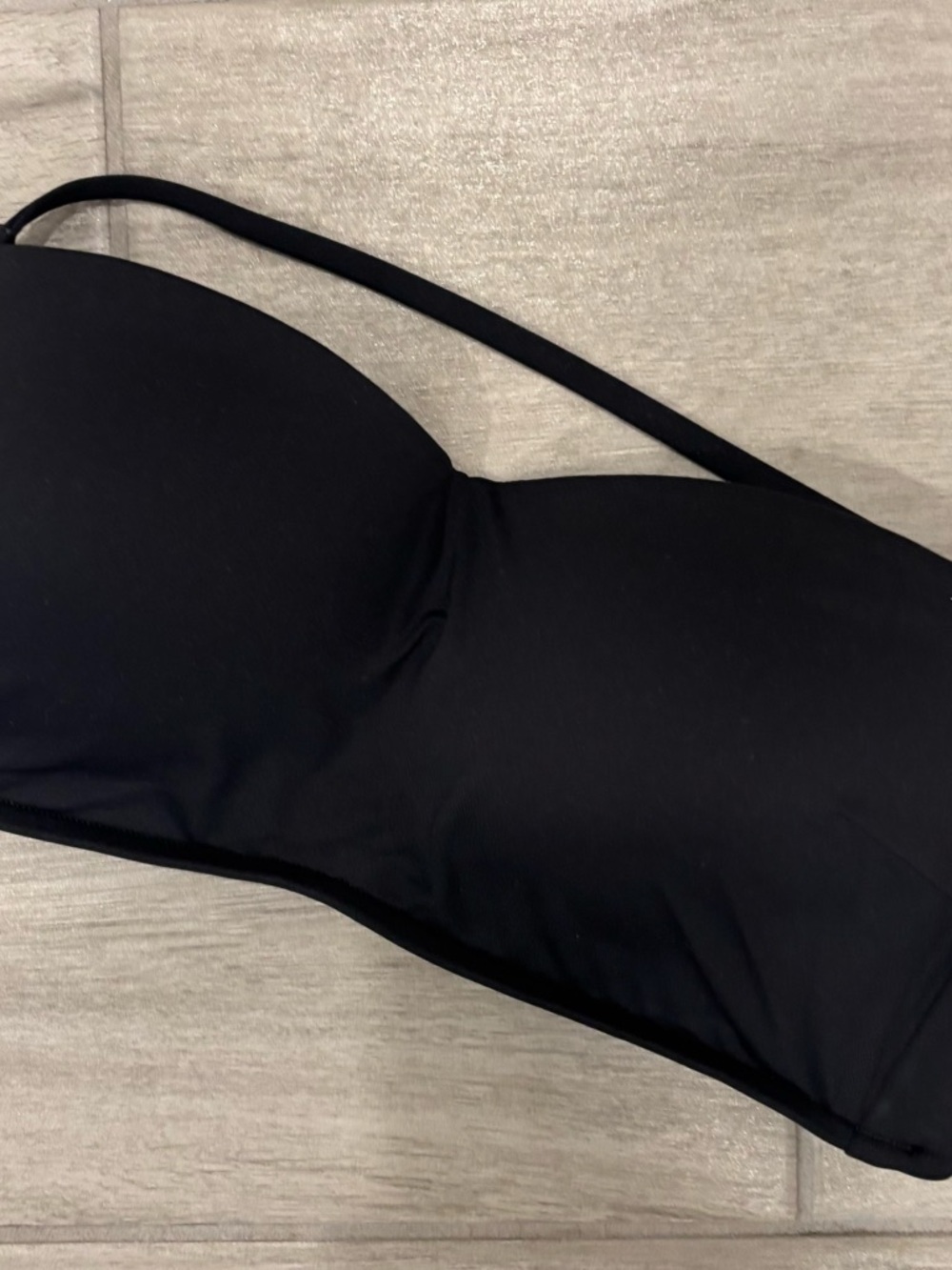 Seafolly Strapless Black Bandeau Bikini Top size 8 - Picture 5 of 12